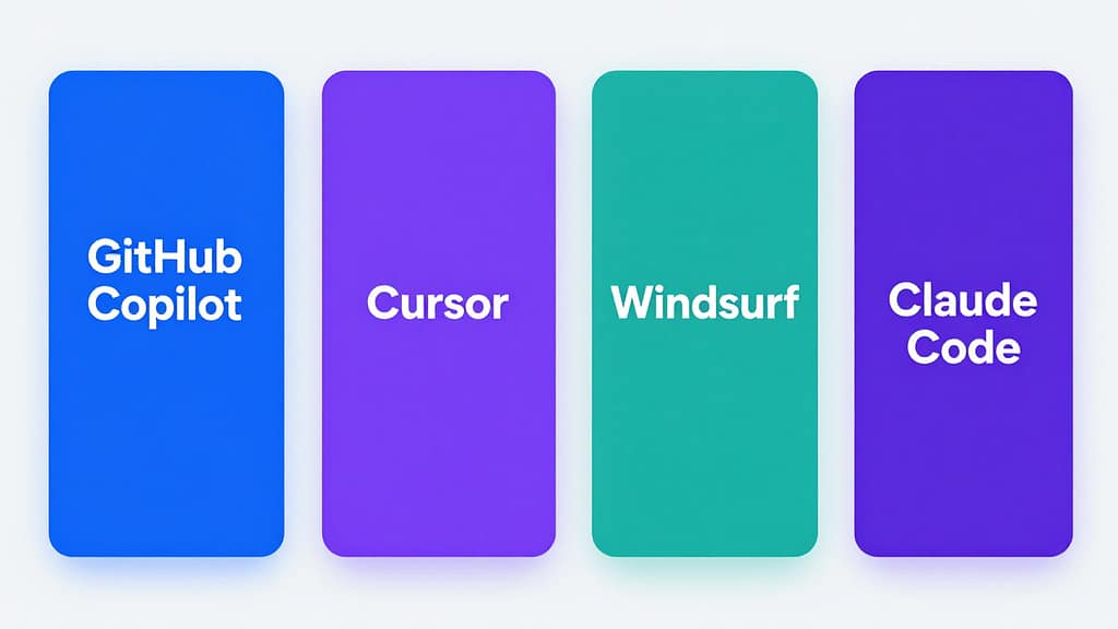GitHub Copilot vs Cursor vs Windsurf vs Claude Code